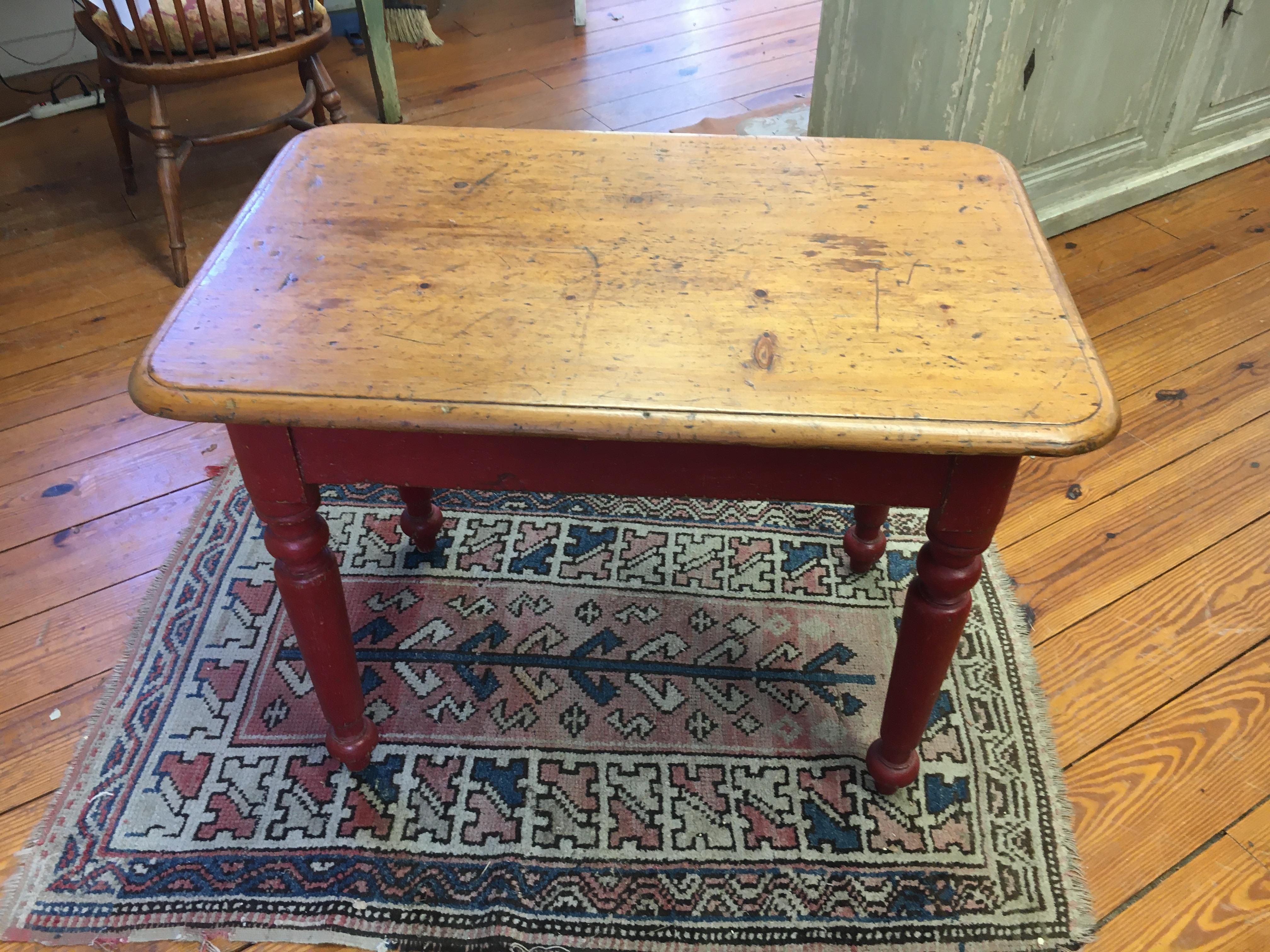 Mid-19th Century Small Canadian Painted Base Table