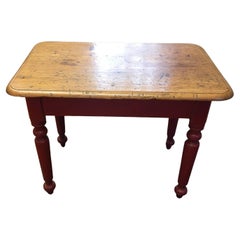 Small Canadian Painted Base Table Small Canadian Painted Base Table