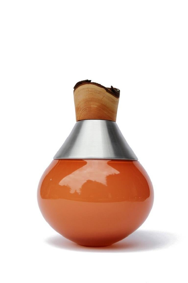 Small Candy Apricot India Vessel II, Pia Wüstenberg In New Condition For Sale In Geneve, CH