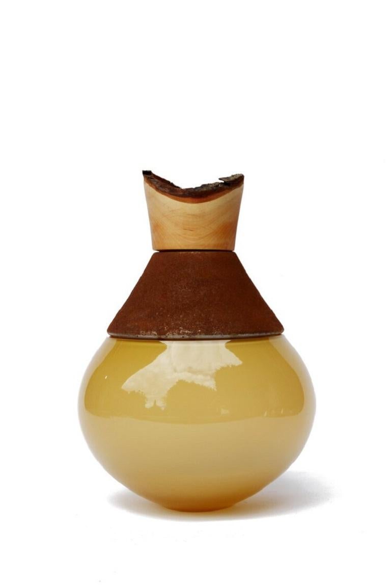 Metal Small Candy Caramel India Vessel II, Pia Wüstenberg For Sale