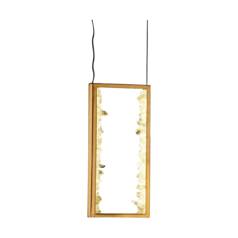 Quartz Pendant Lamp by Aver  For Sale