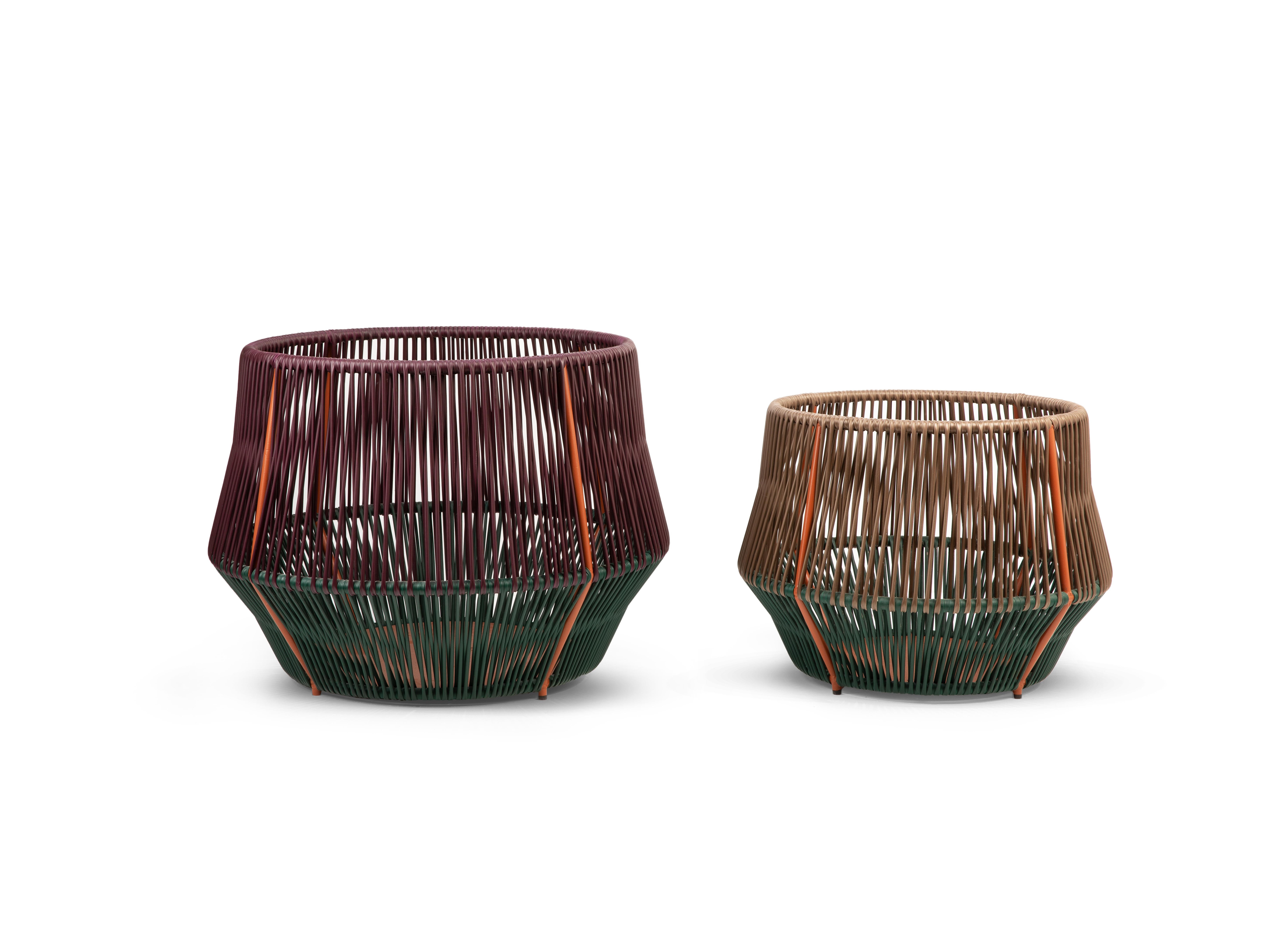 Contemporary Small Caribe Chic Basket 2 by Sebastian Herkner For Sale