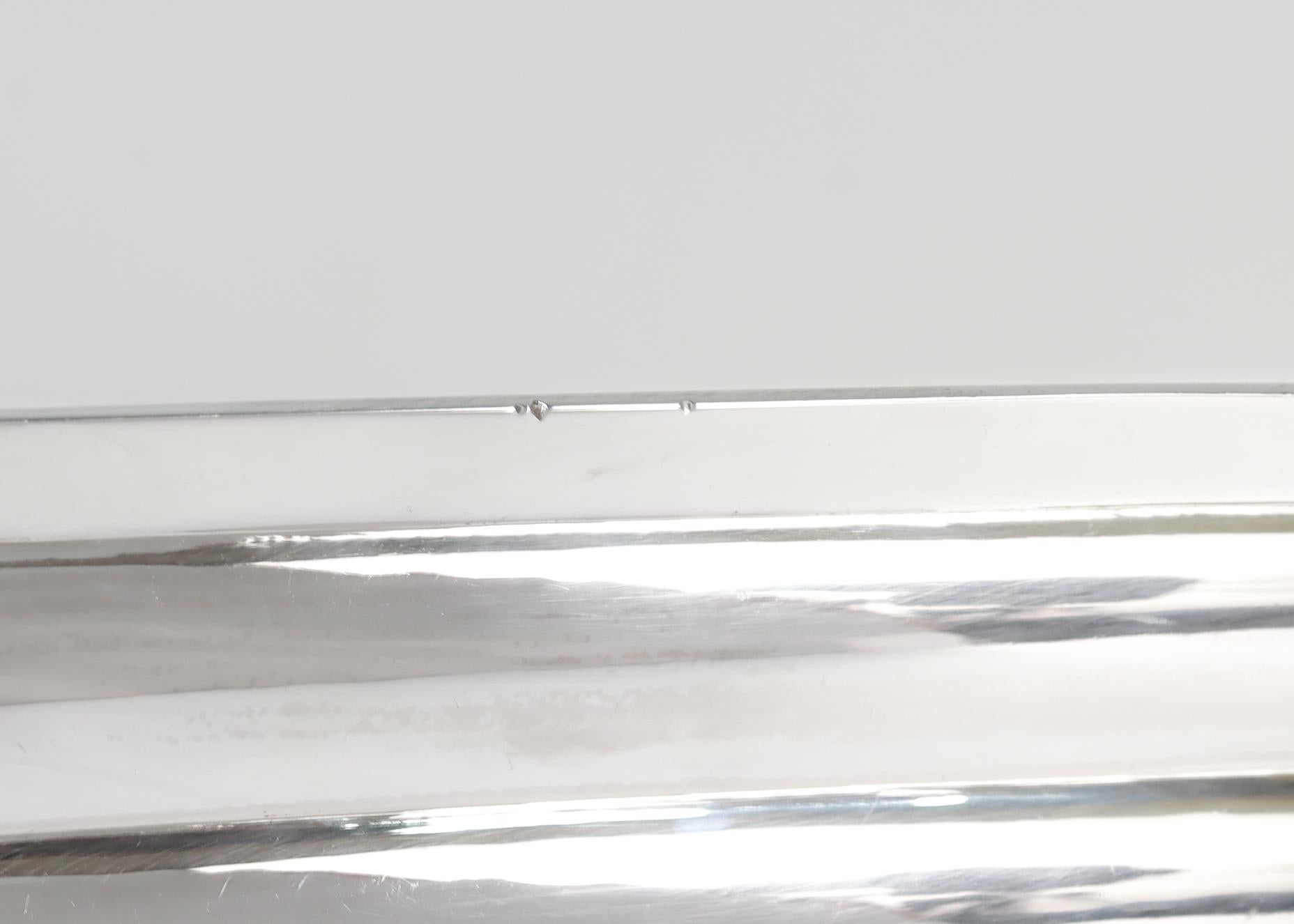 Piccolo vassoio/piatto in argento Sterling 950 Art Deco di Cartier/Robert Linzeler in vendita 6