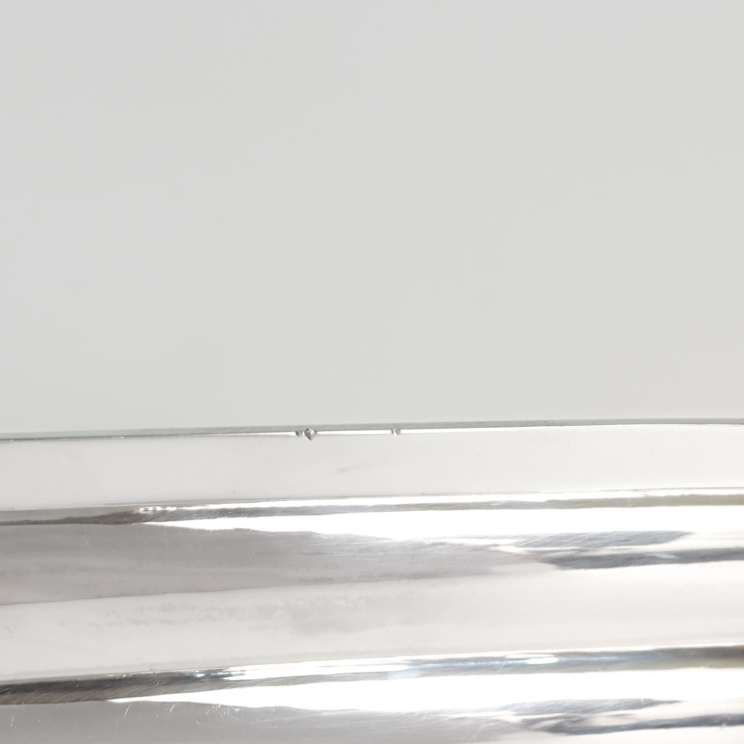 Piccolo vassoio/piatto in argento Sterling 950 Art Deco di Cartier/Robert Linzeler in vendita 8