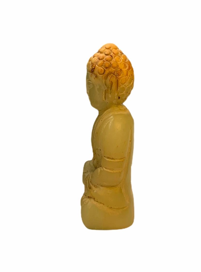 Chinese Small Carved Buddha Figure Sculpture