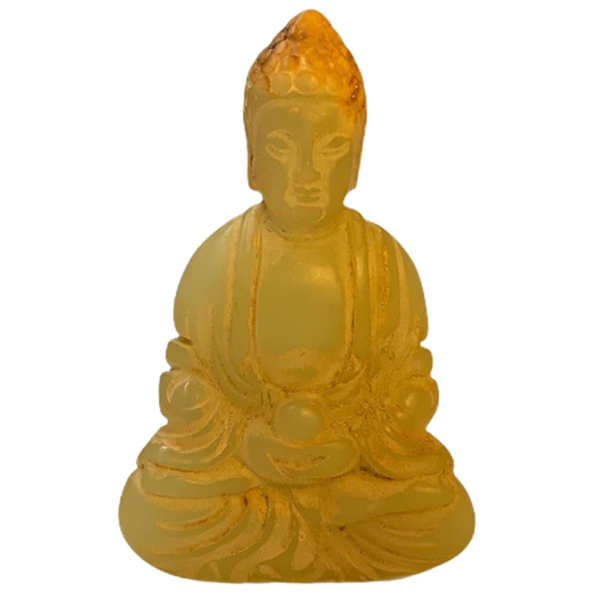 Small Carved Buddha Figure Sculpture