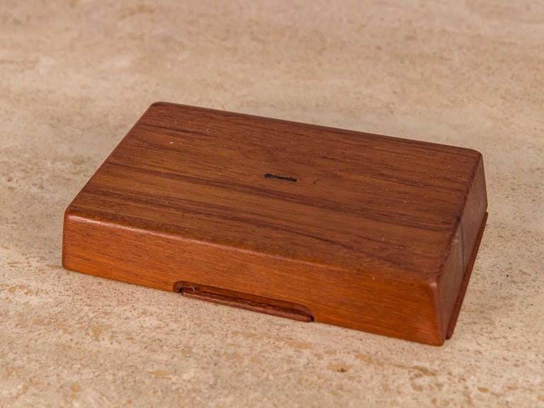 Small Carved Danish Modern Teak Box at 1stDibs small teak box, danish