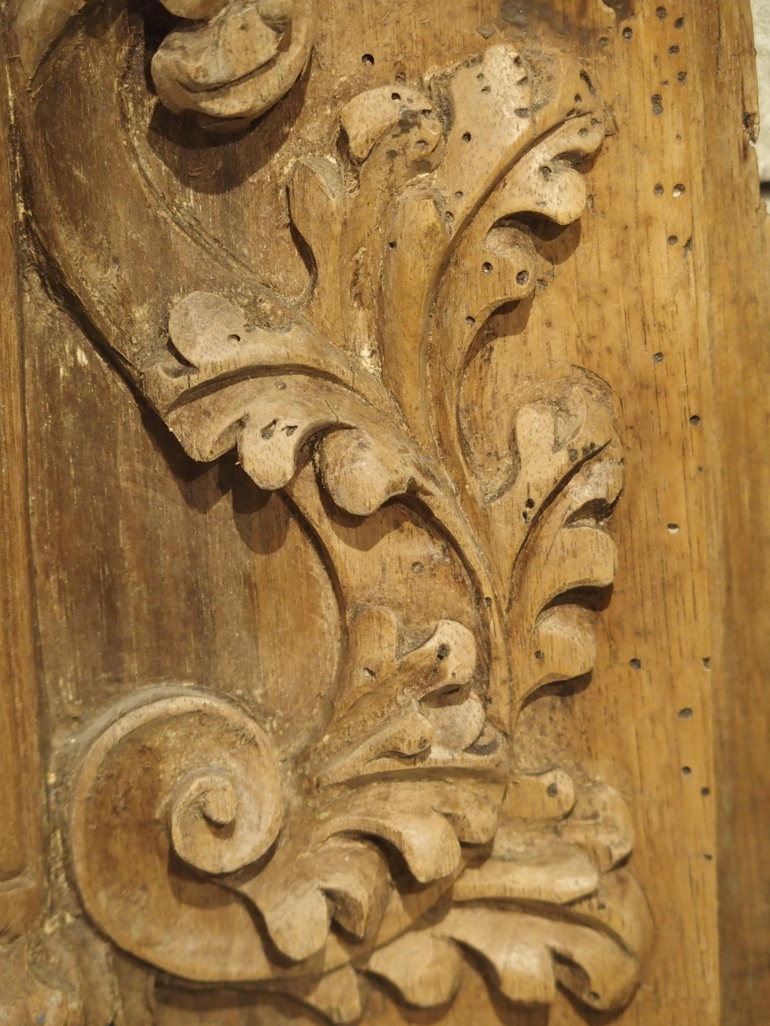 Small Carved Fruitwood Tabernacle Panel from France, circa 1700 7