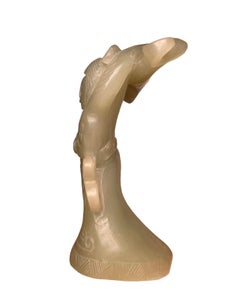 Small Carved Jade East Asian Woman’s Figurine