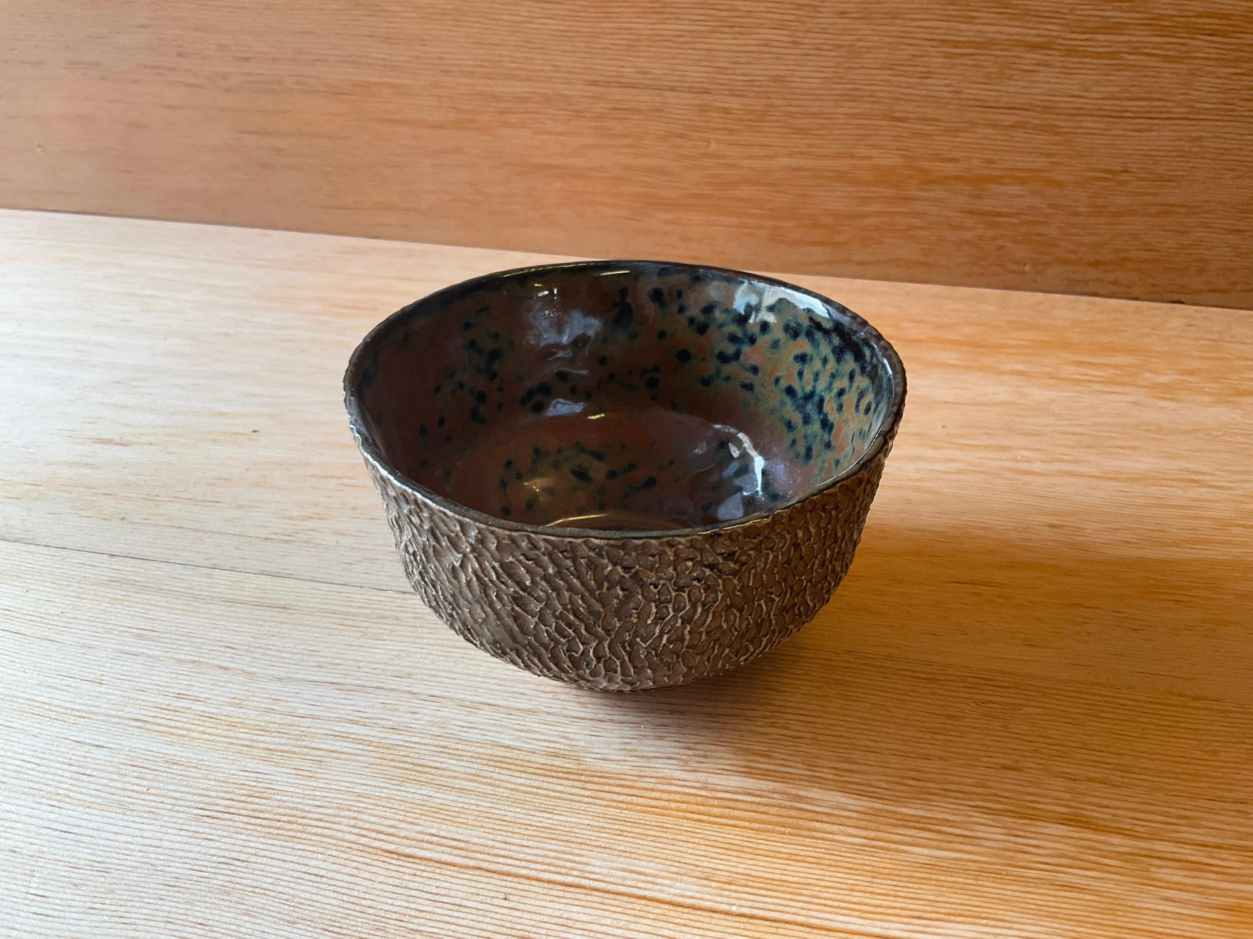 Hand-Carved Small Carved Porcelain Bowl