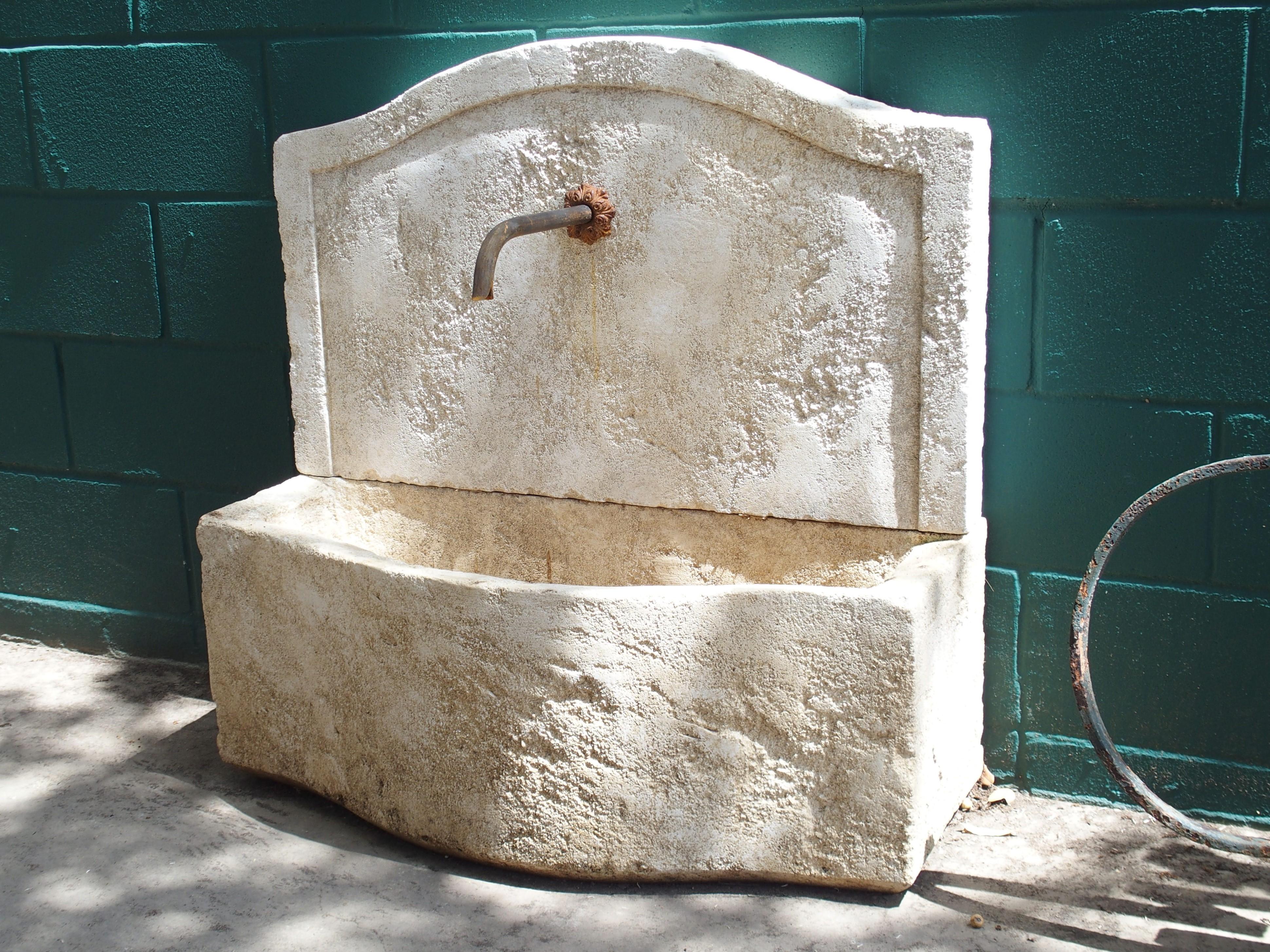 Small Carved Stone Wall Fountain from the, South of France 5