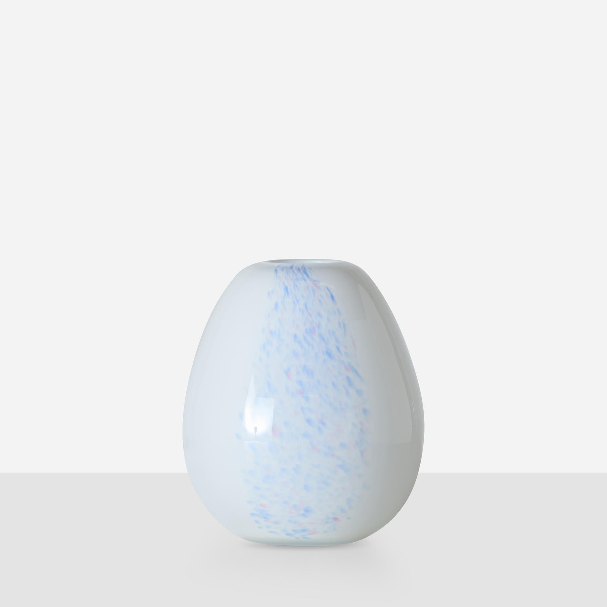 Danese Vaso piccolo in vetro incamiciato di Holmegaard in vendita