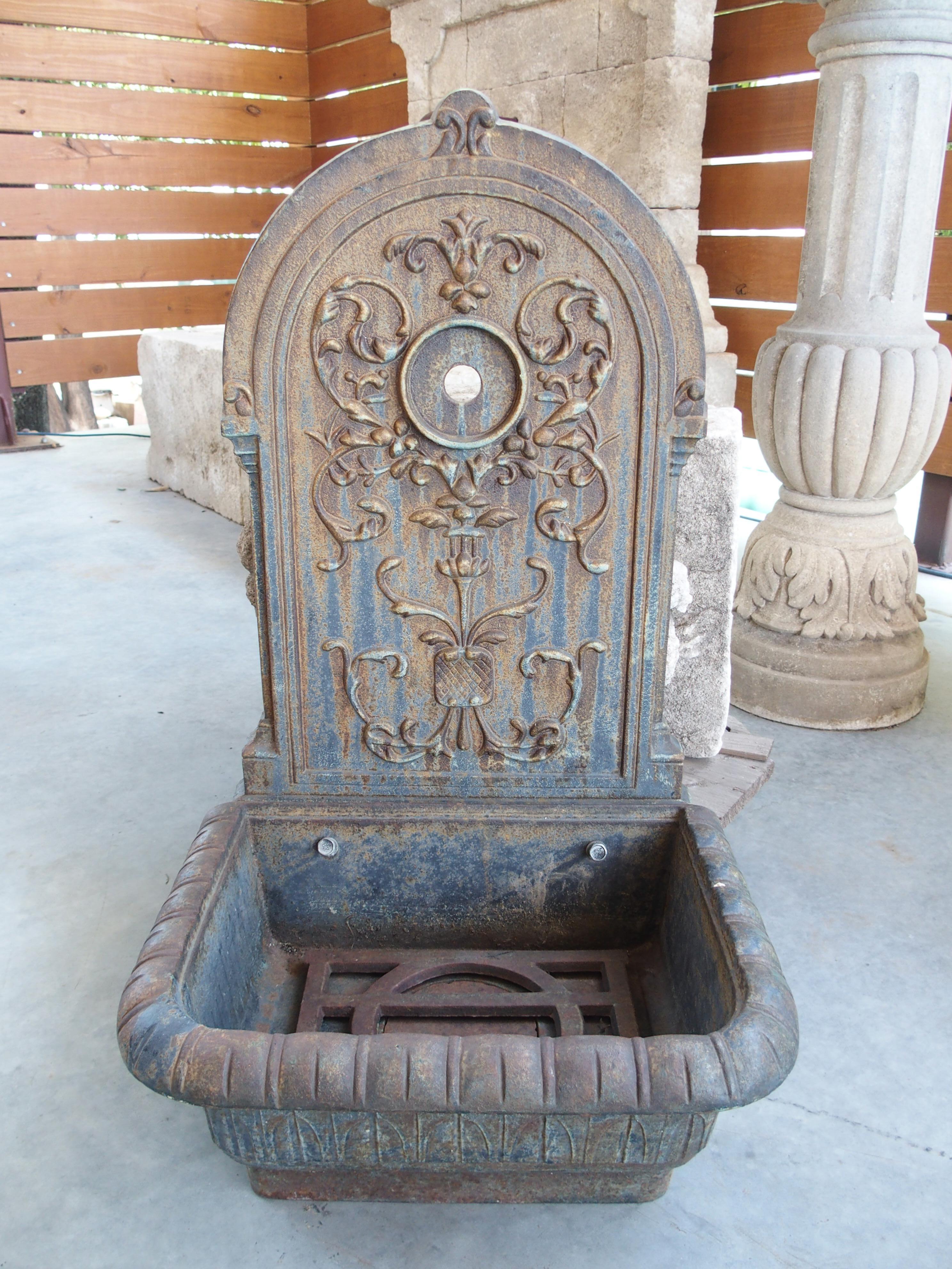 More information coming soon…

A charming cast iron fountain from Toulouse, France, the small size allows the fountain to be used just about anywhere, either inside or outdoors.