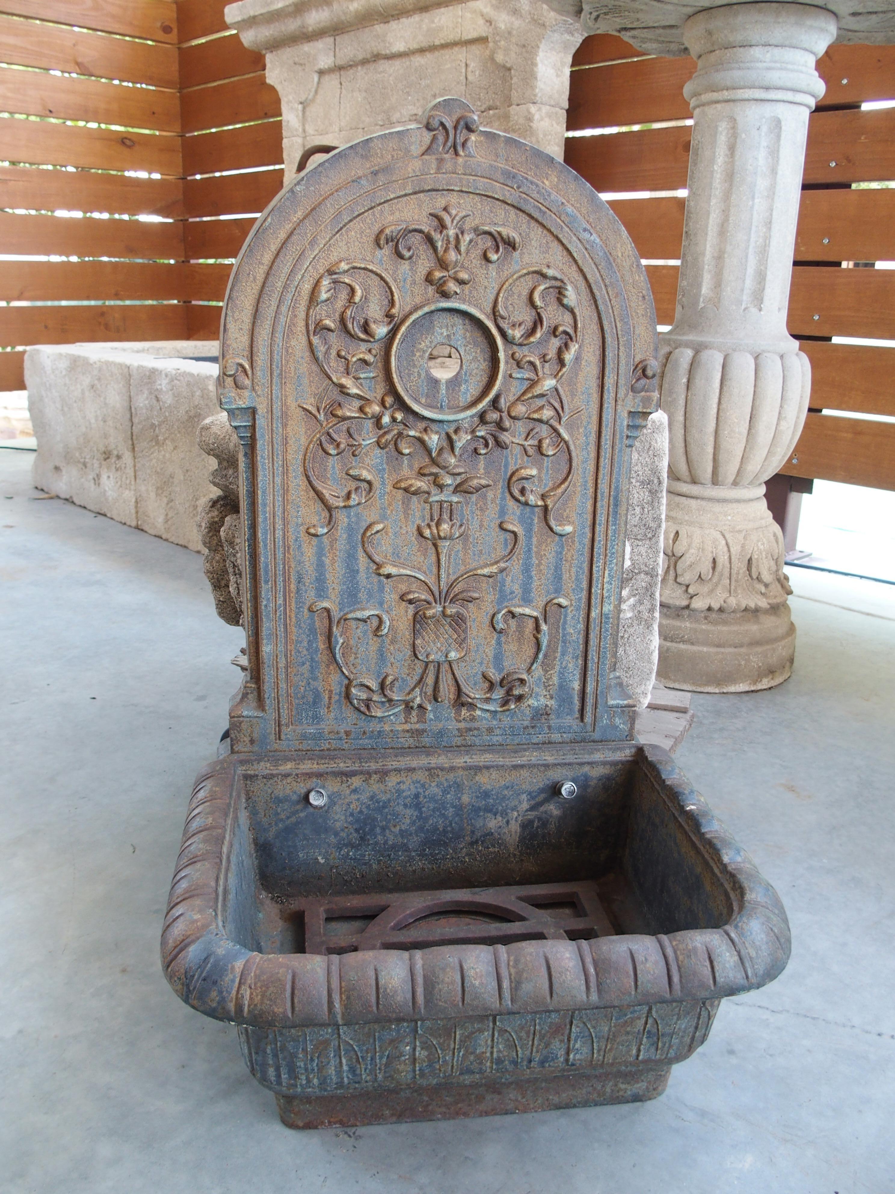 French Small Cast Iron Fountain from Toulouse, France, 20th Century For Sale