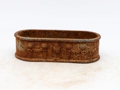 Small Cast Iron Oval Planter, France Early 20th C.
