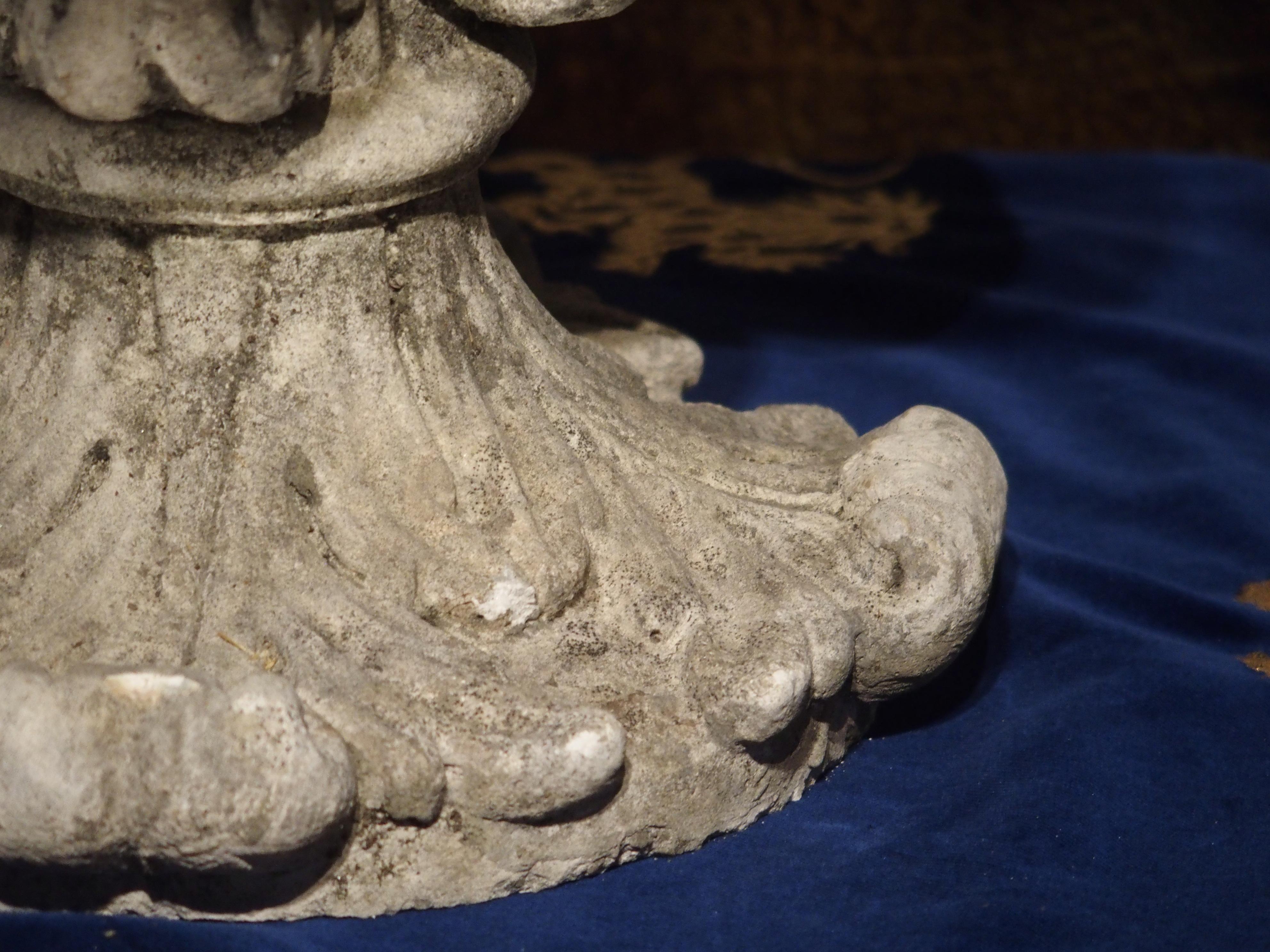 Small Cast Stone Florentine Fleur De Lys Ornament 2