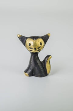 Small Cat Figurine by Walter Bosse