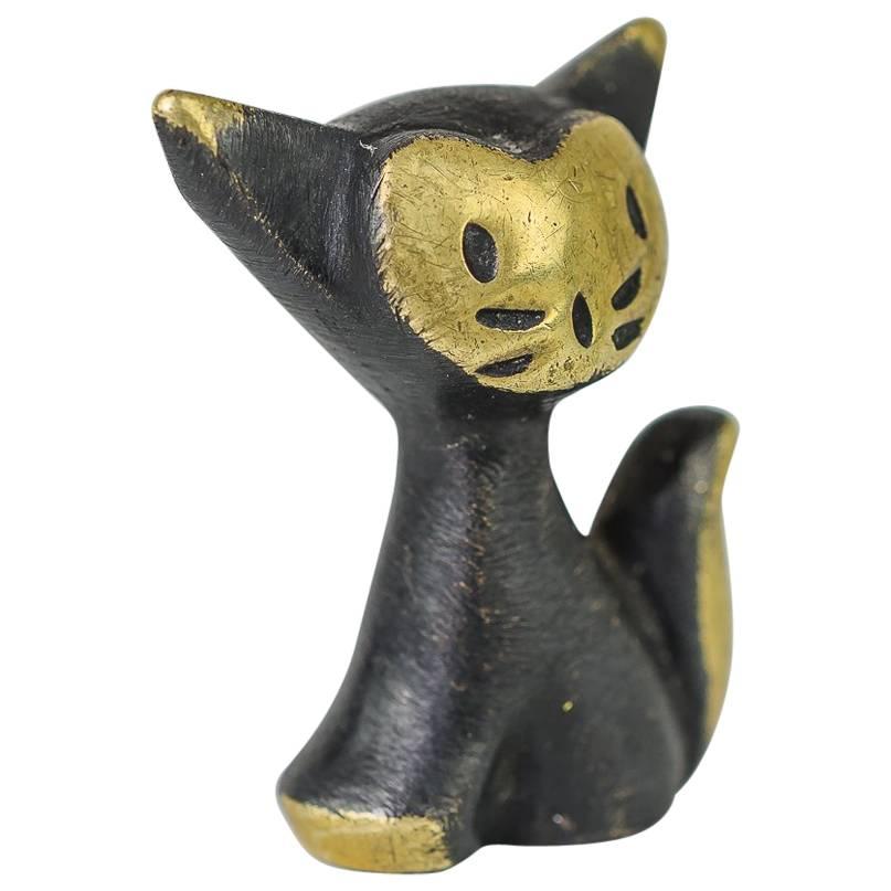 Small Cat Figurine by Walter Bosse