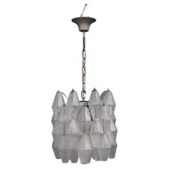 Small Ceiling Lamp Murano Art Glass Venini Poliedro 1950s 