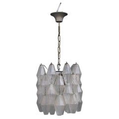 Small Ceiling Lamp Murano Art Glass Venini Poliedro 1950s