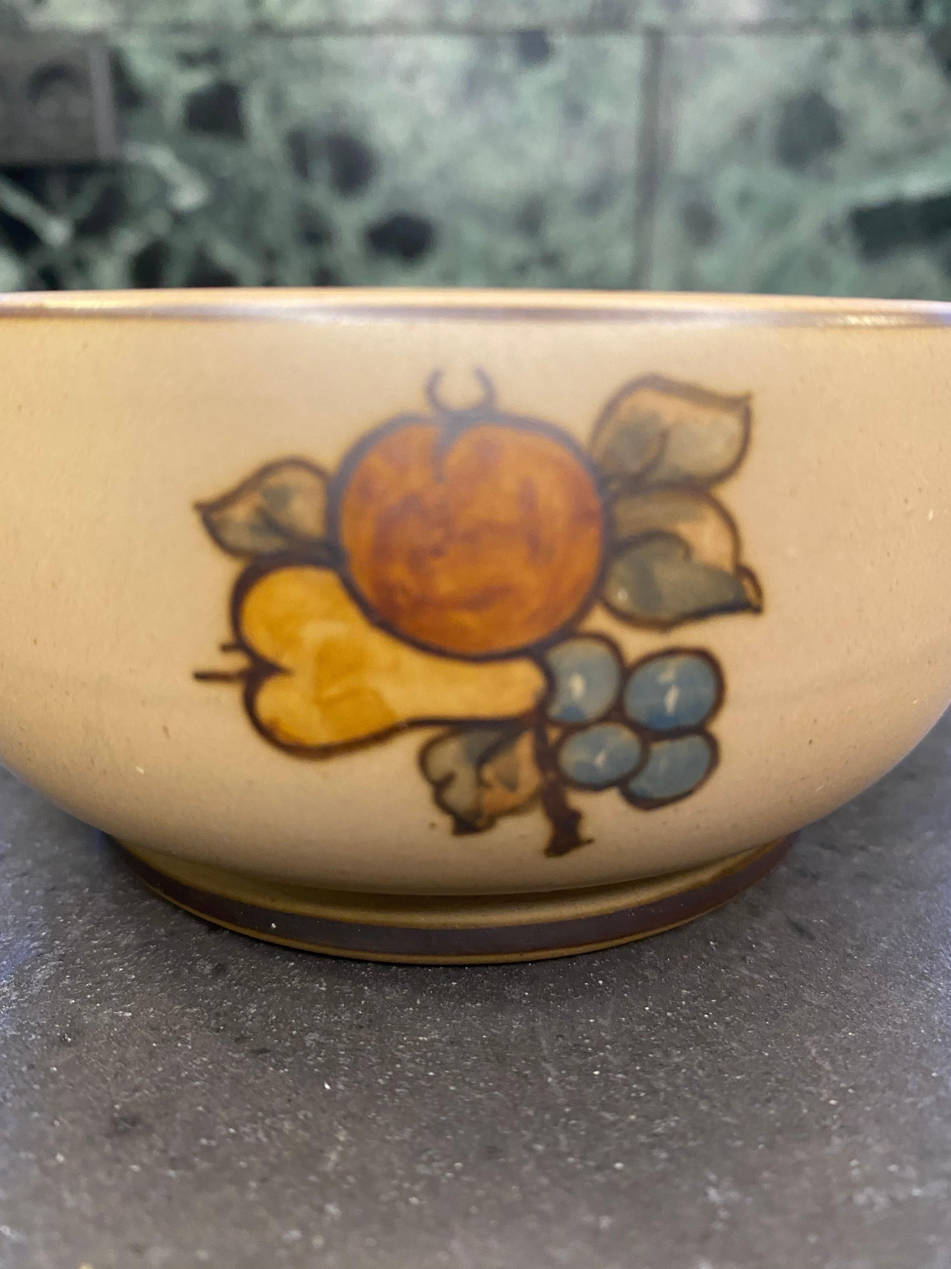 Scandinavian Modern Small Ceramic Bowl by L. Hjorth, Denmark For Sale