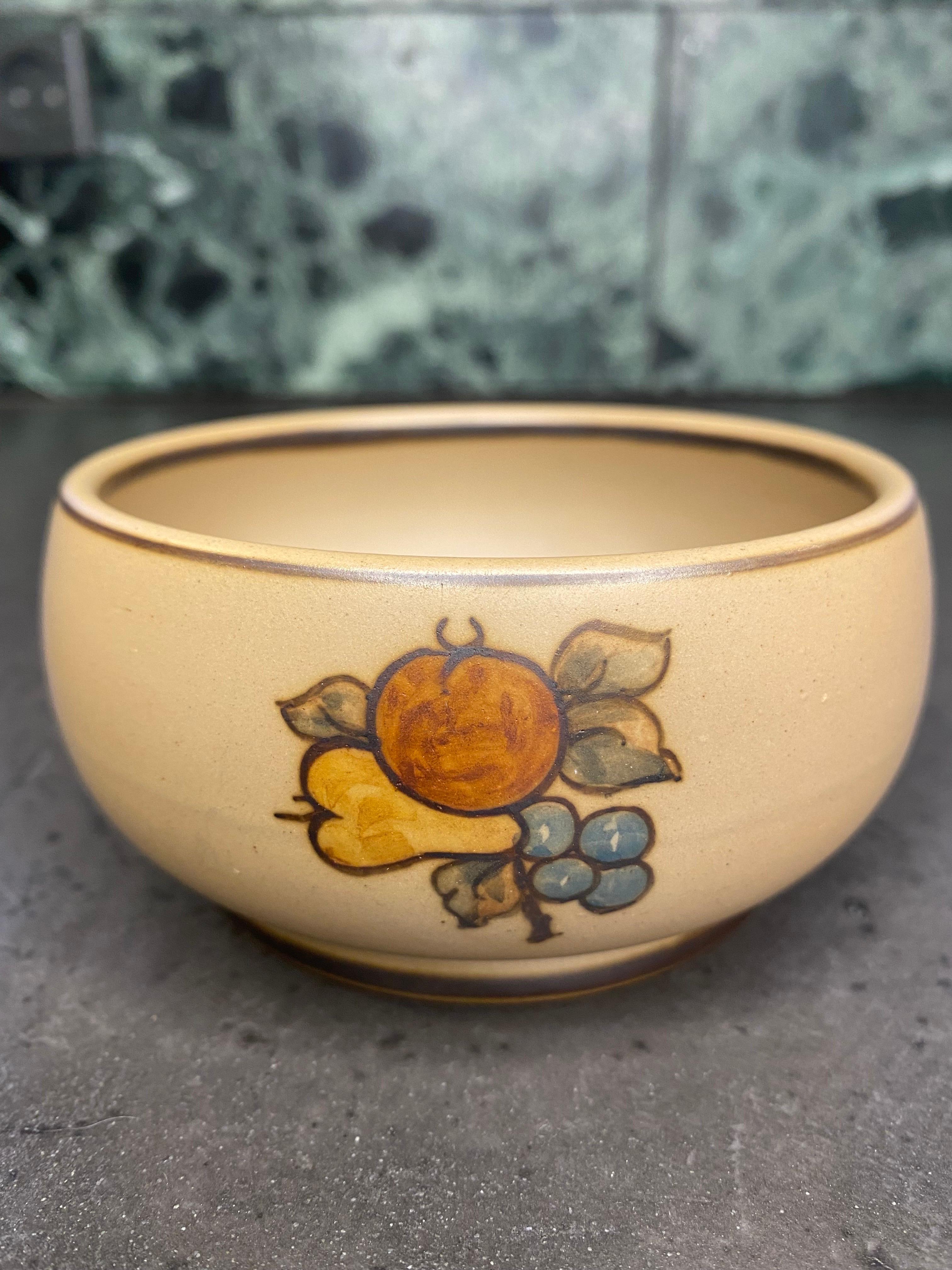 Danish Small Ceramic Bowl by L. Hjorth, Denmark For Sale