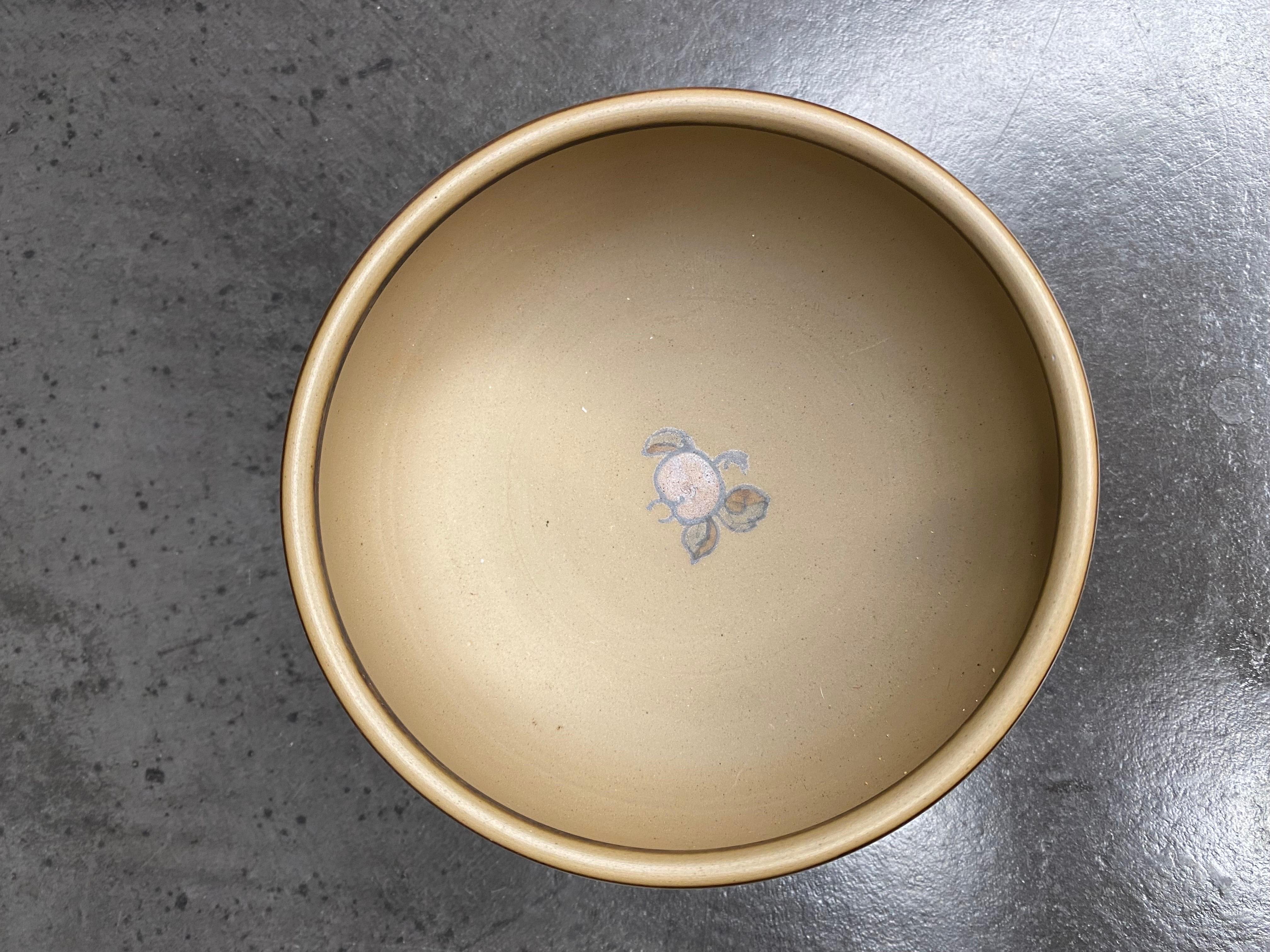 Small Ceramic Bowl by L. Hjorth, Denmark In Good Condition For Sale In Mørkøv, 85