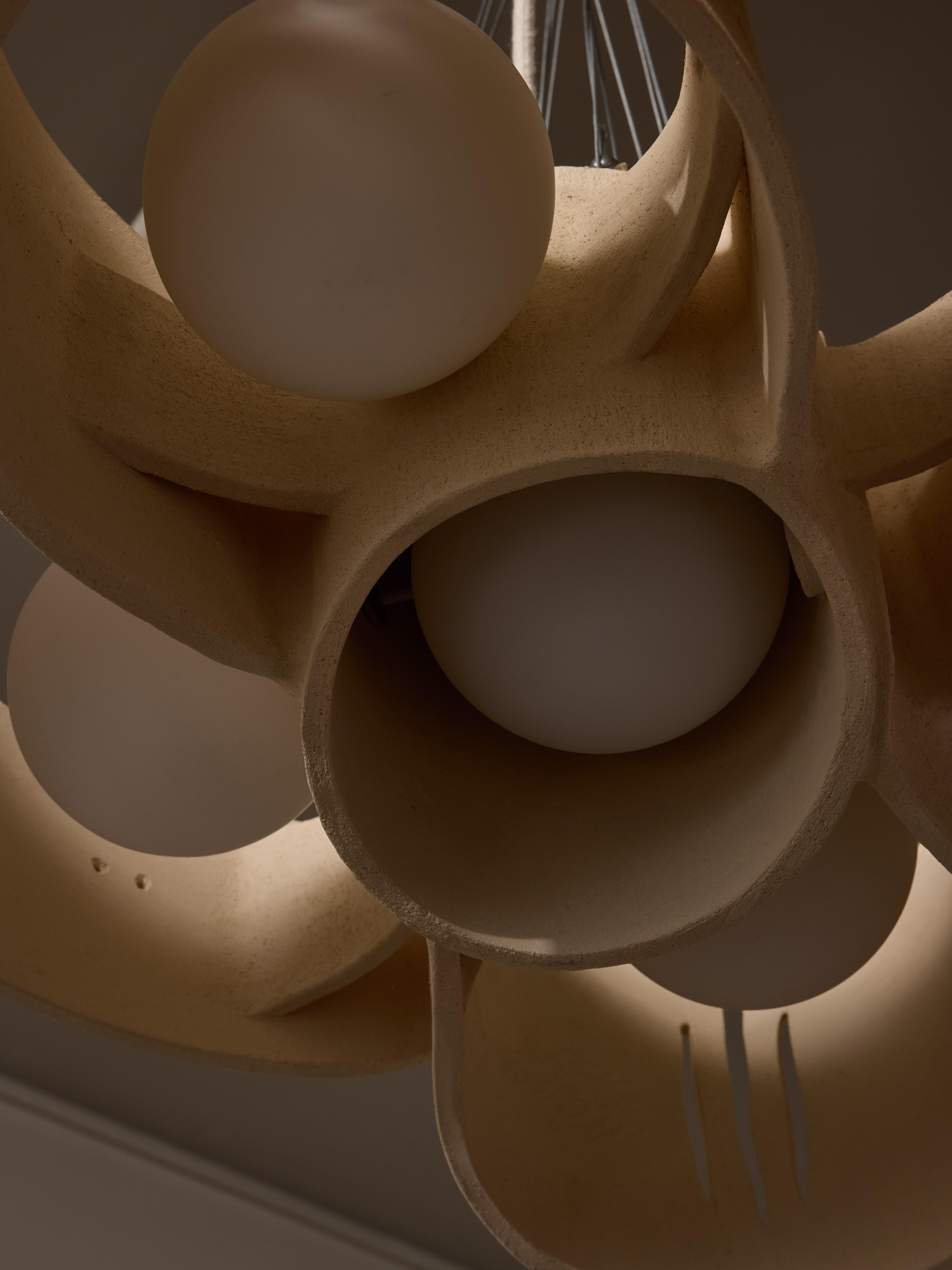 Piccolo lampadario in ceramica di Olivia Cognet in vendita 2
