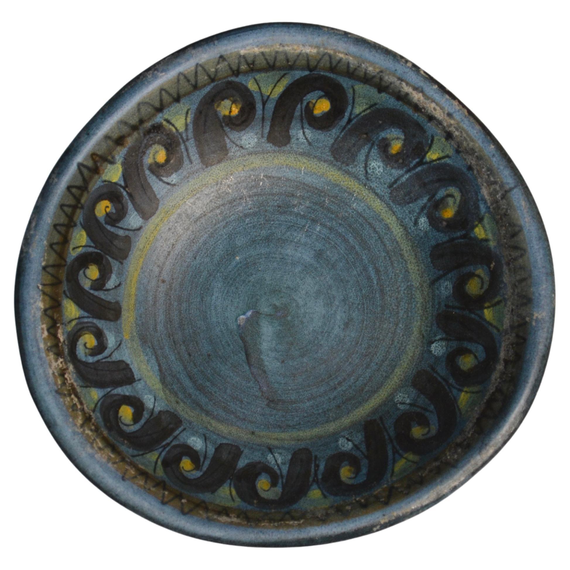 Petit plat en céramique par Jean De Lespinasse, France, années 1950
