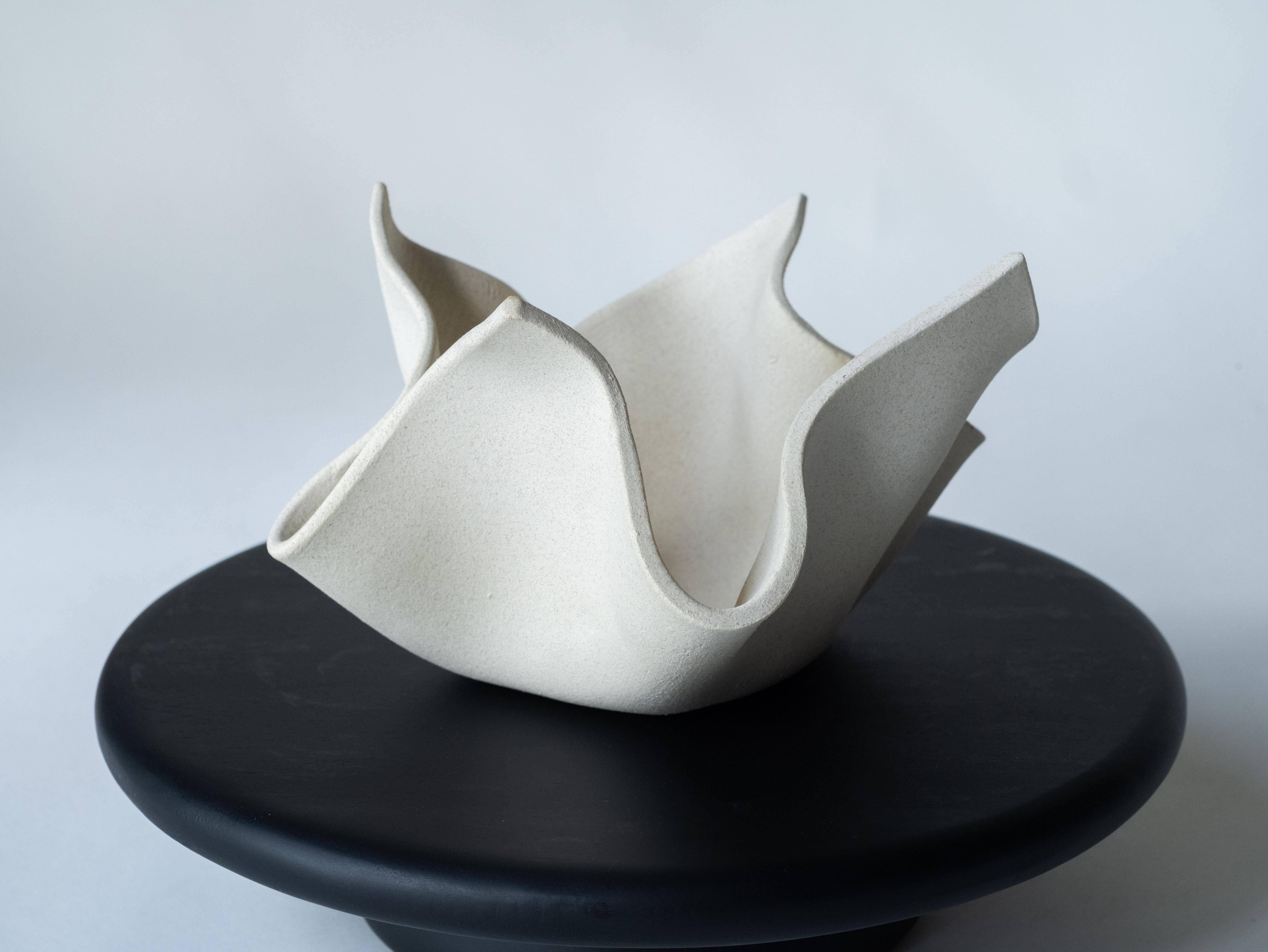 Aesthetic Movement Small Ceramic Fabric Bowl For Sale