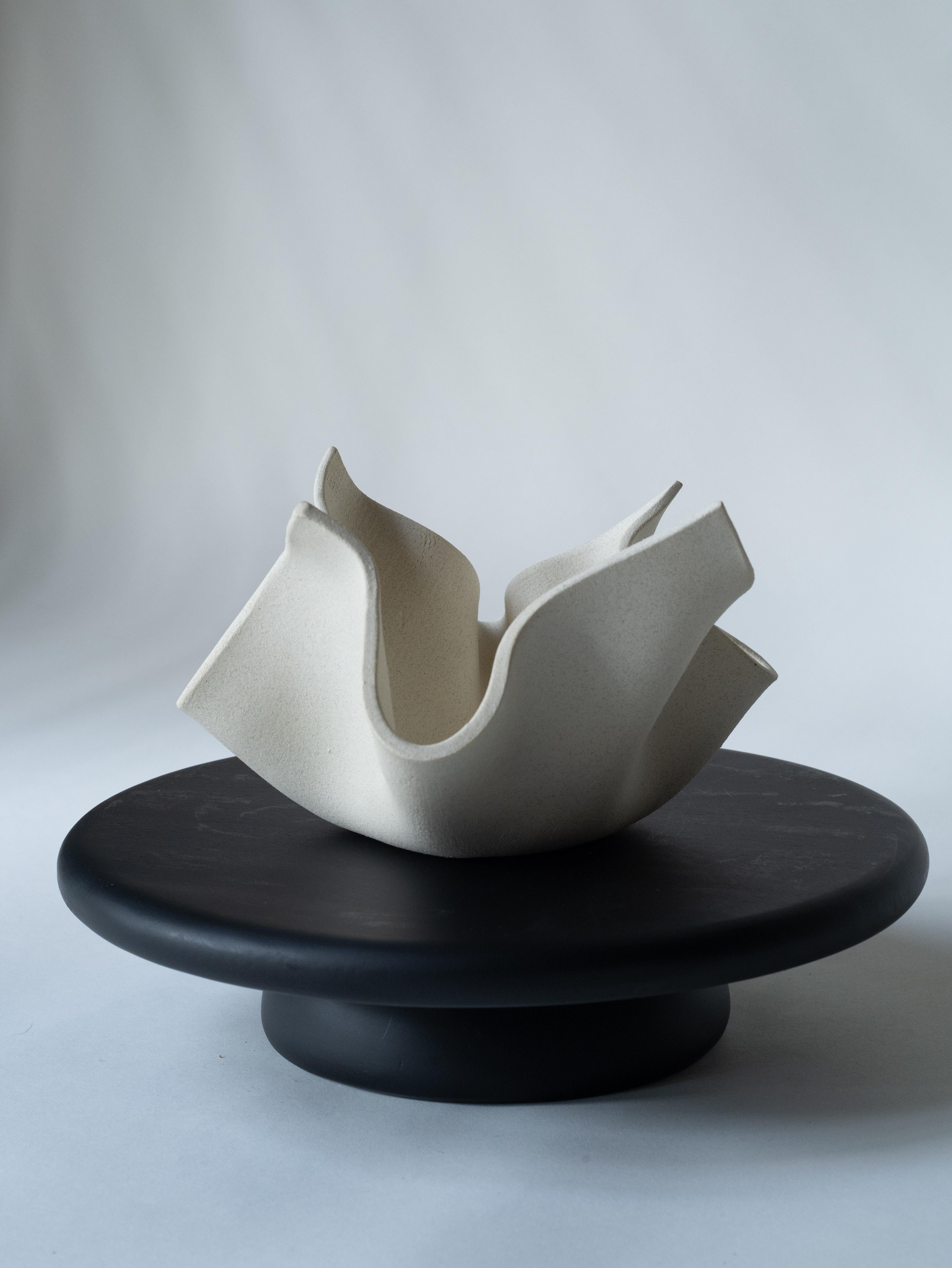 American Small Ceramic Fabric Bowl For Sale