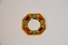 Kleiner Keramik-Spiegel von Marc Roussel:: Vallauris:: Frankreich