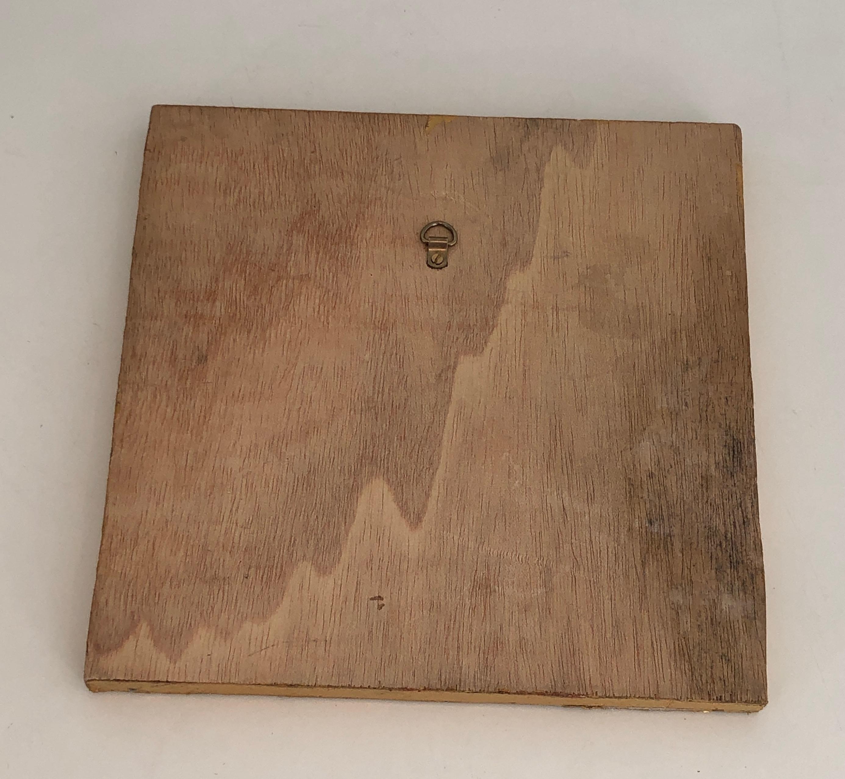 Petit miroir en céramique en vente 6