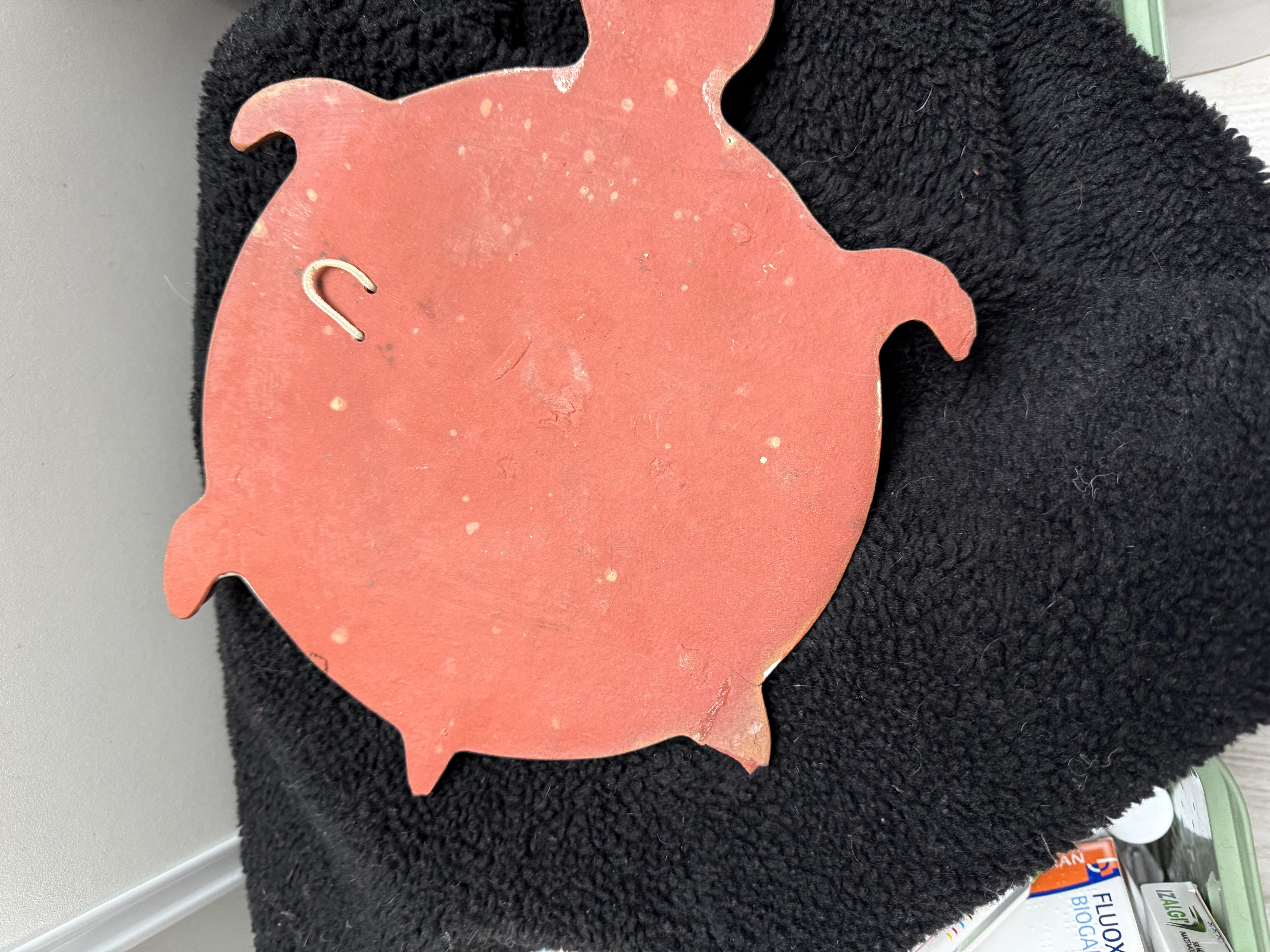 Français petit miroir en céramique en vente