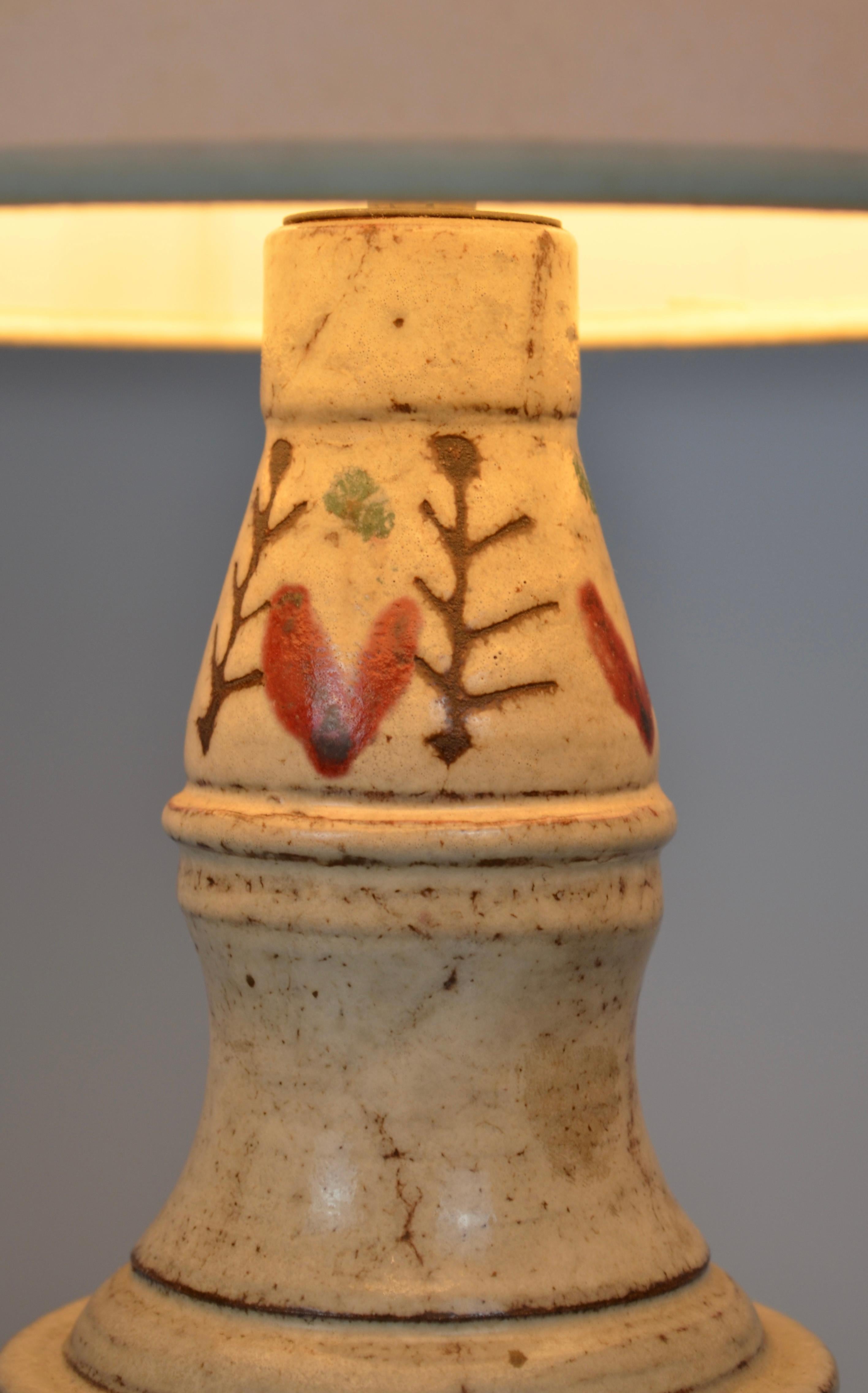 Keramik-Tischlampe, Gustave Reynaud von atelier Le Mûrier, Frankreich, 1950er Jahre im Angebot 4