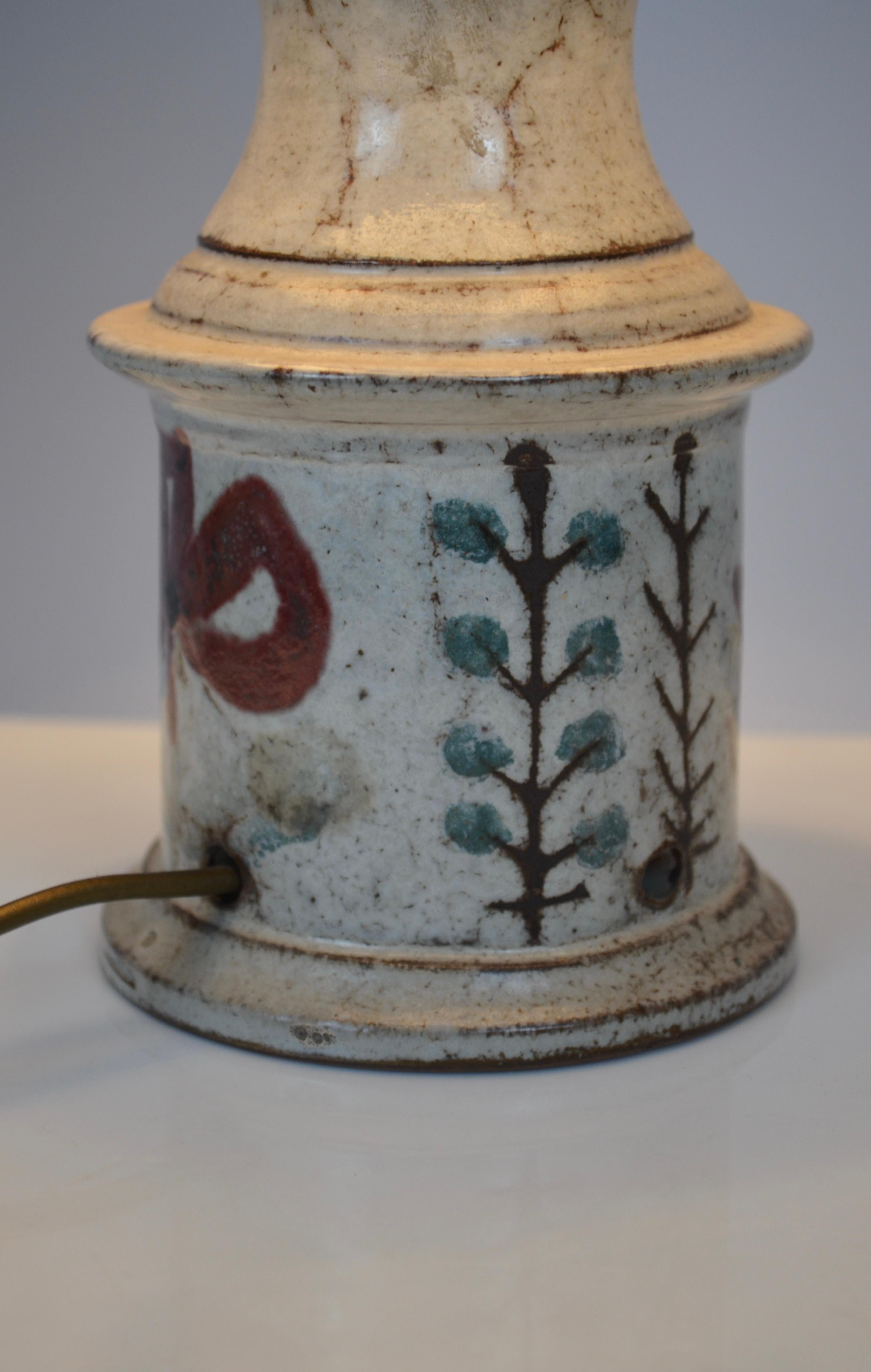 Keramik-Tischlampe, Gustave Reynaud von atelier Le Mûrier, Frankreich, 1950er Jahre im Angebot 2