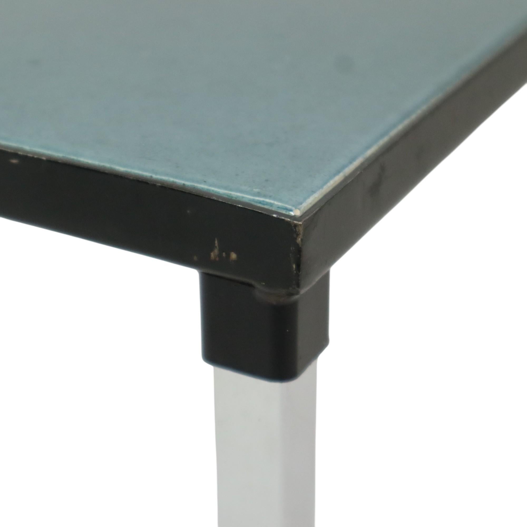 Petite table en céramique chromée Adri Belarti Orange Flower 47 cm en vente 3