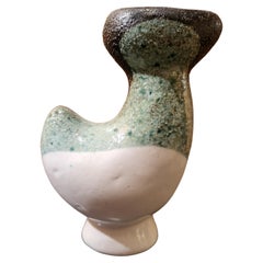 Small ceramic vase by Gilbert Valentin, les Archanges, France, 1960's
