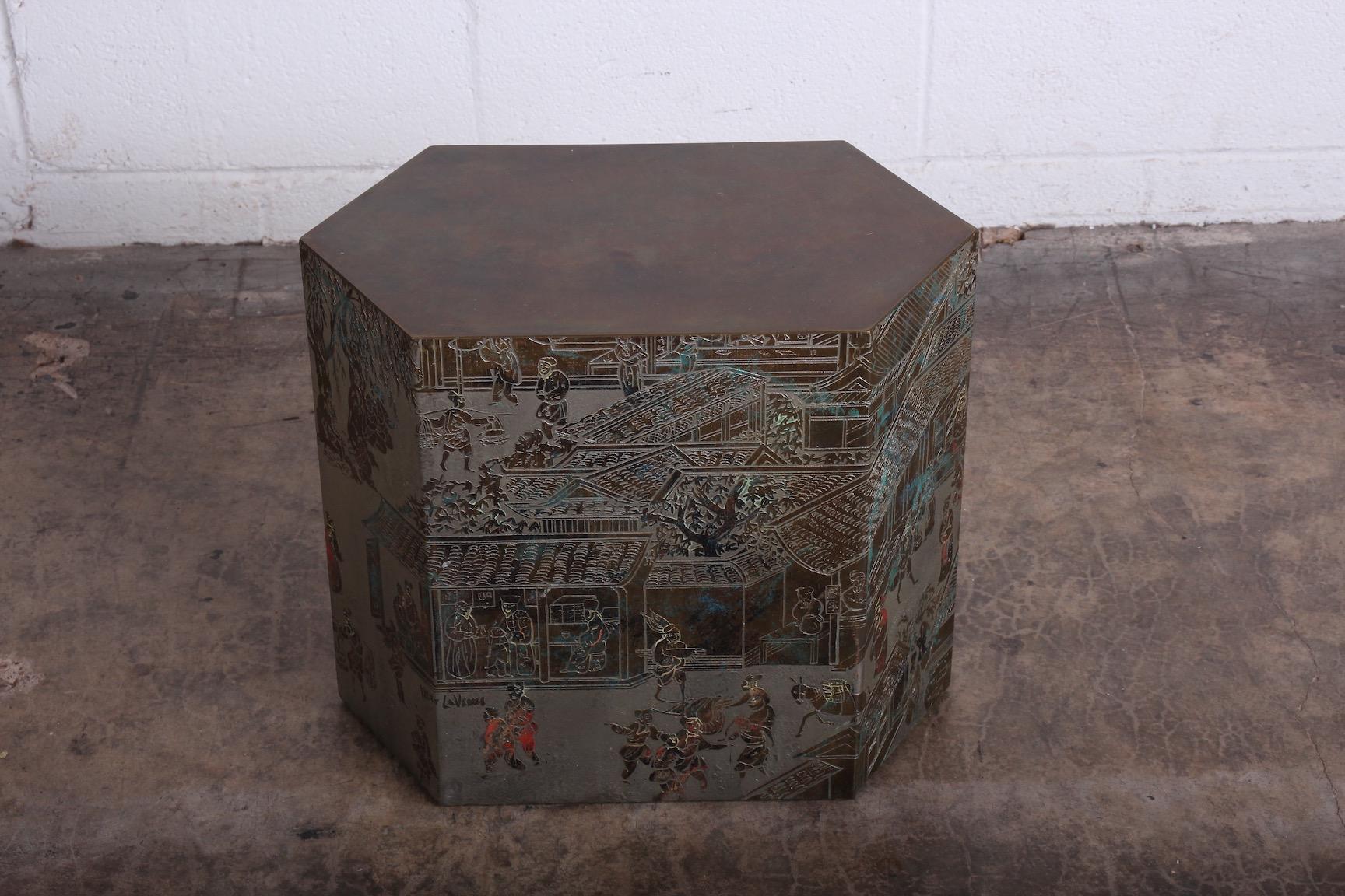 Mid-20th Century Small Chan Side Table by Philip and Kelvin LaVerne