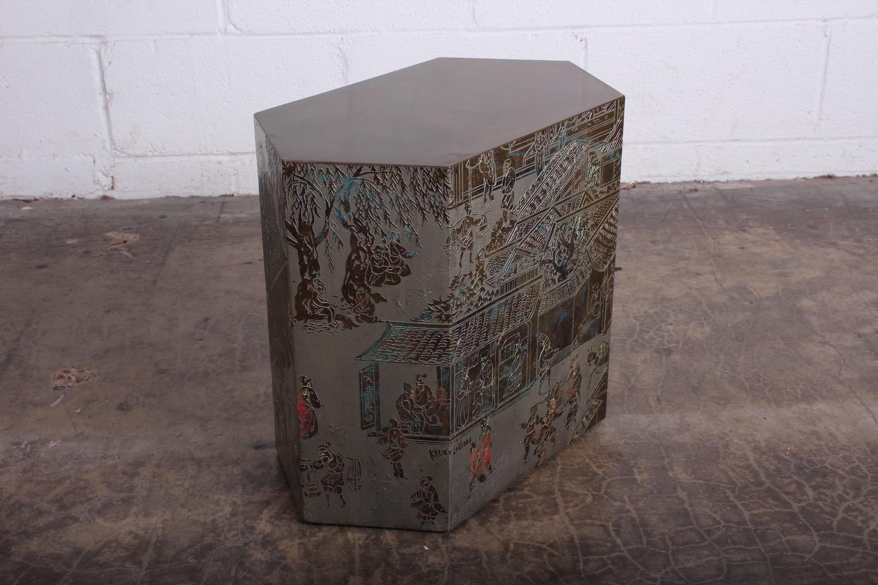 Small Chan Side Table by Philip and Kelvin LaVerne 2