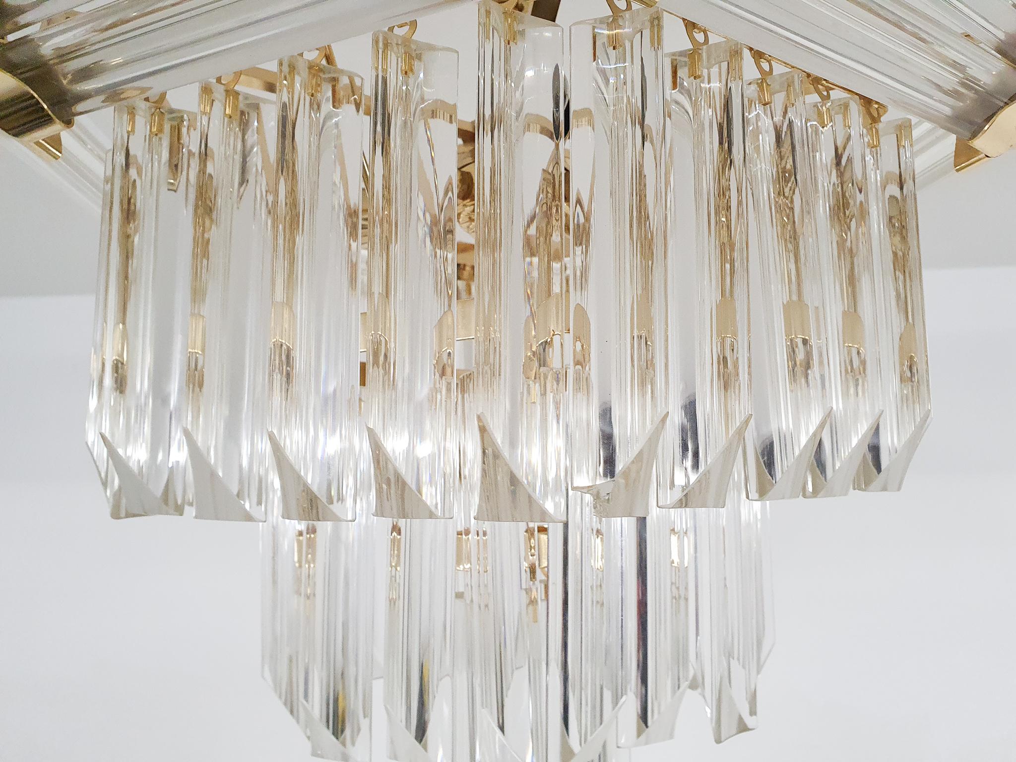 Late 20th Century Small Chandelier Attrb to Bakalowits and Sohne, Austria, 1980's For Sale