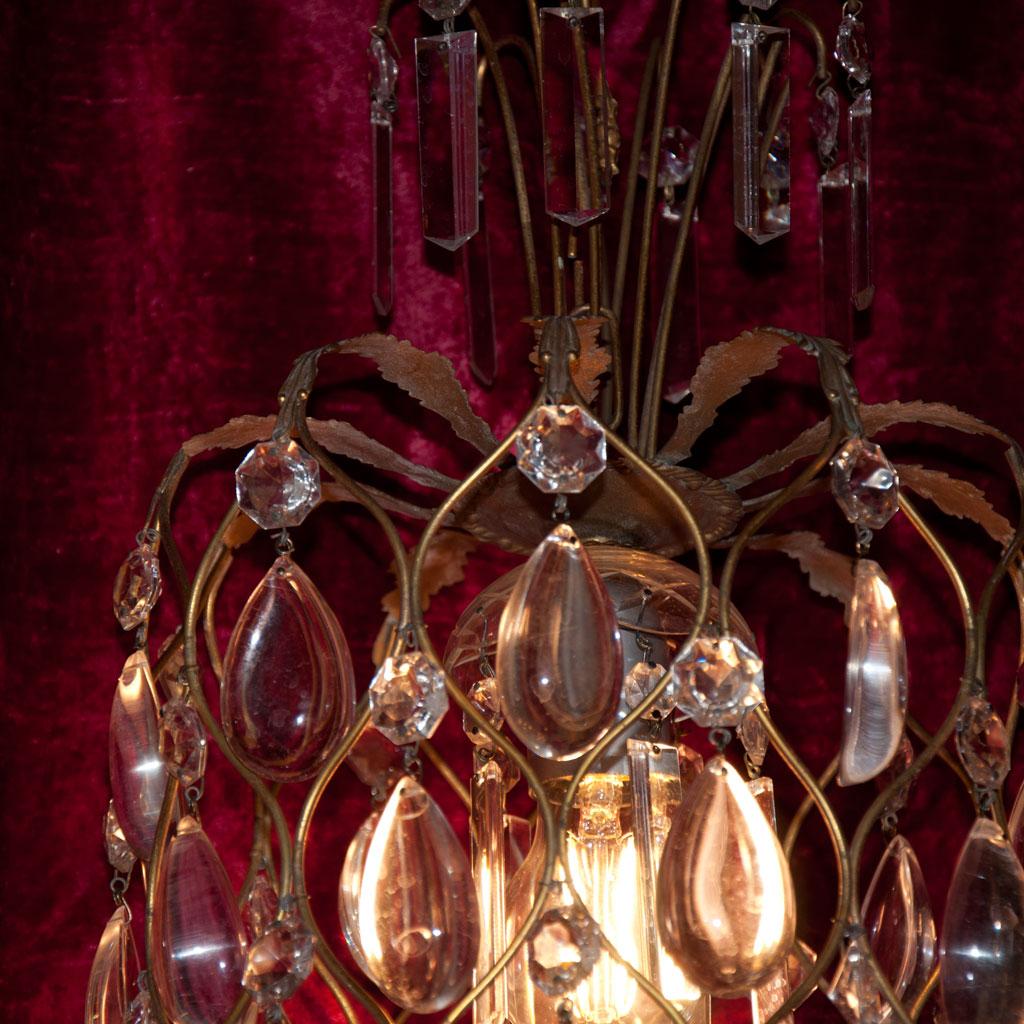 Italian Small Crystal Chandelier of the 1960s