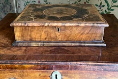 Small Charles II Oyster Olive Wood Lace Box