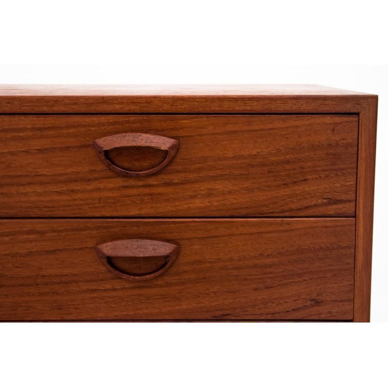 Small Chest of Drawers by Kai Kristiansen, Danish Design Vintage, 1960s In Good Condition In Chorzów, PL