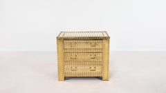 Small Chest of Drawers in Brass, C.1970