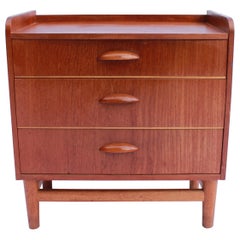 Small Chest of Drawers in Teak of Danish Design from the 1960s