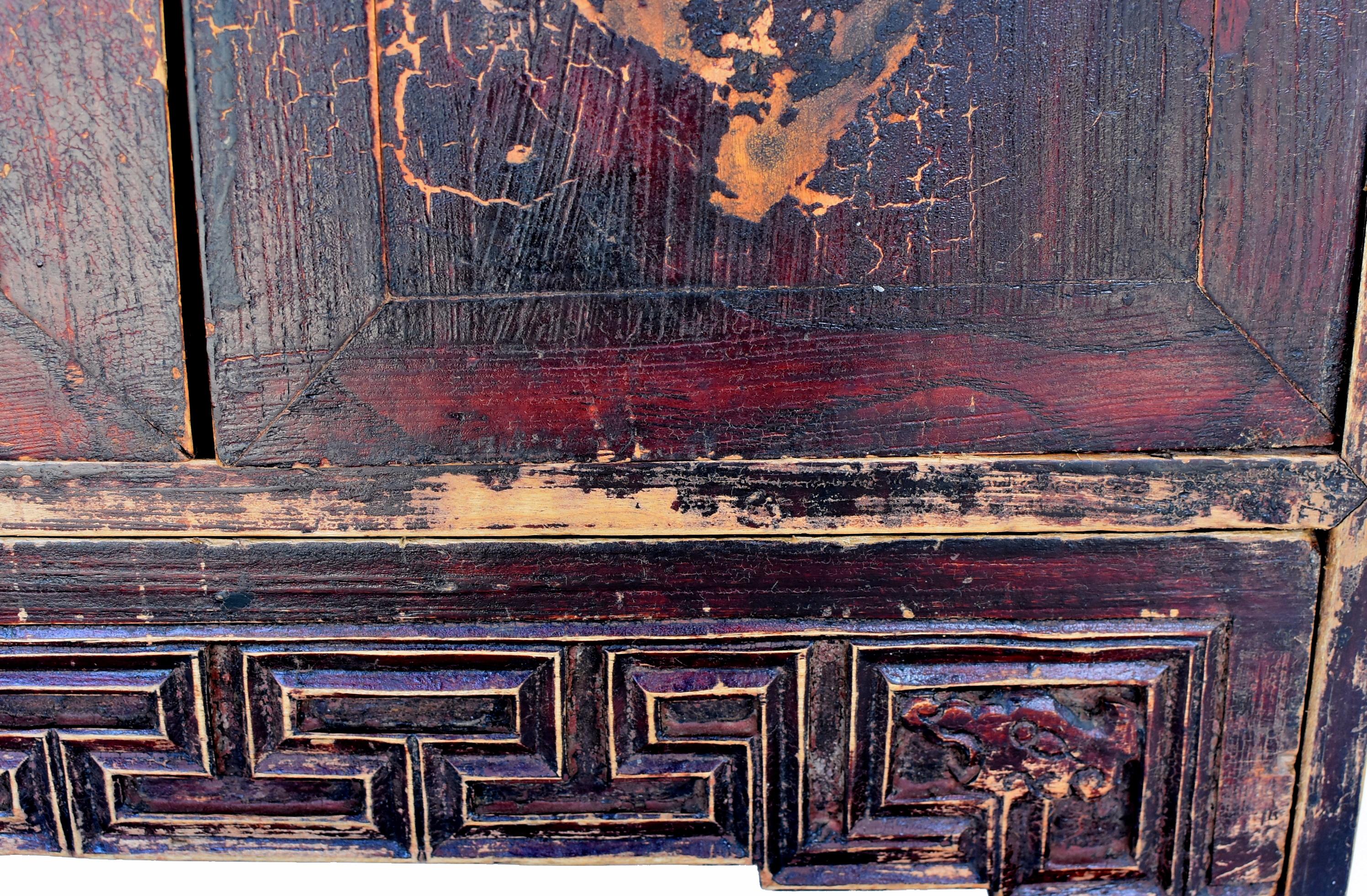 Small Chinese Chest, 19th Century Antique Miniature Cabinet 2