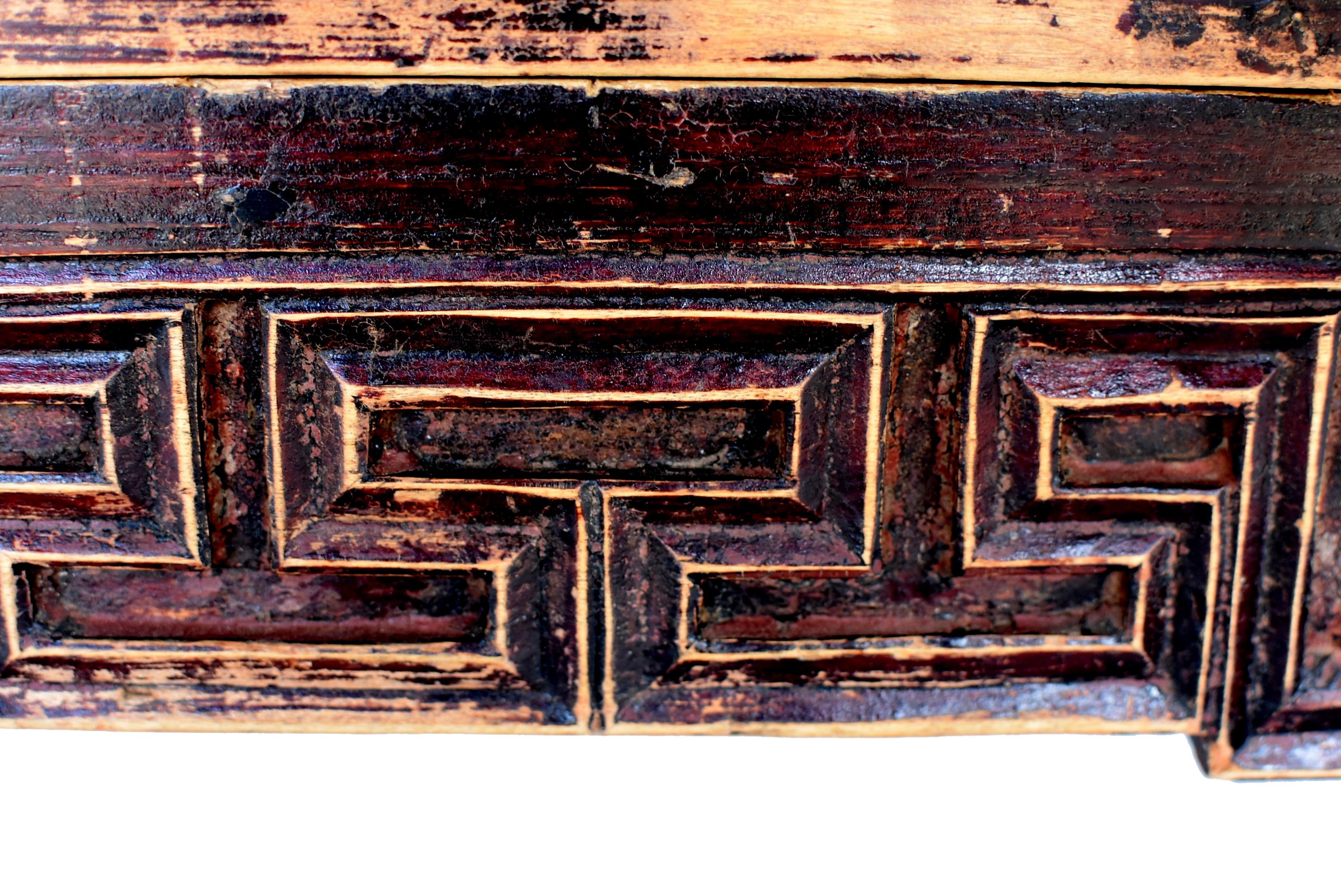 Small Chinese Chest, 19th Century Antique Miniature Cabinet 14