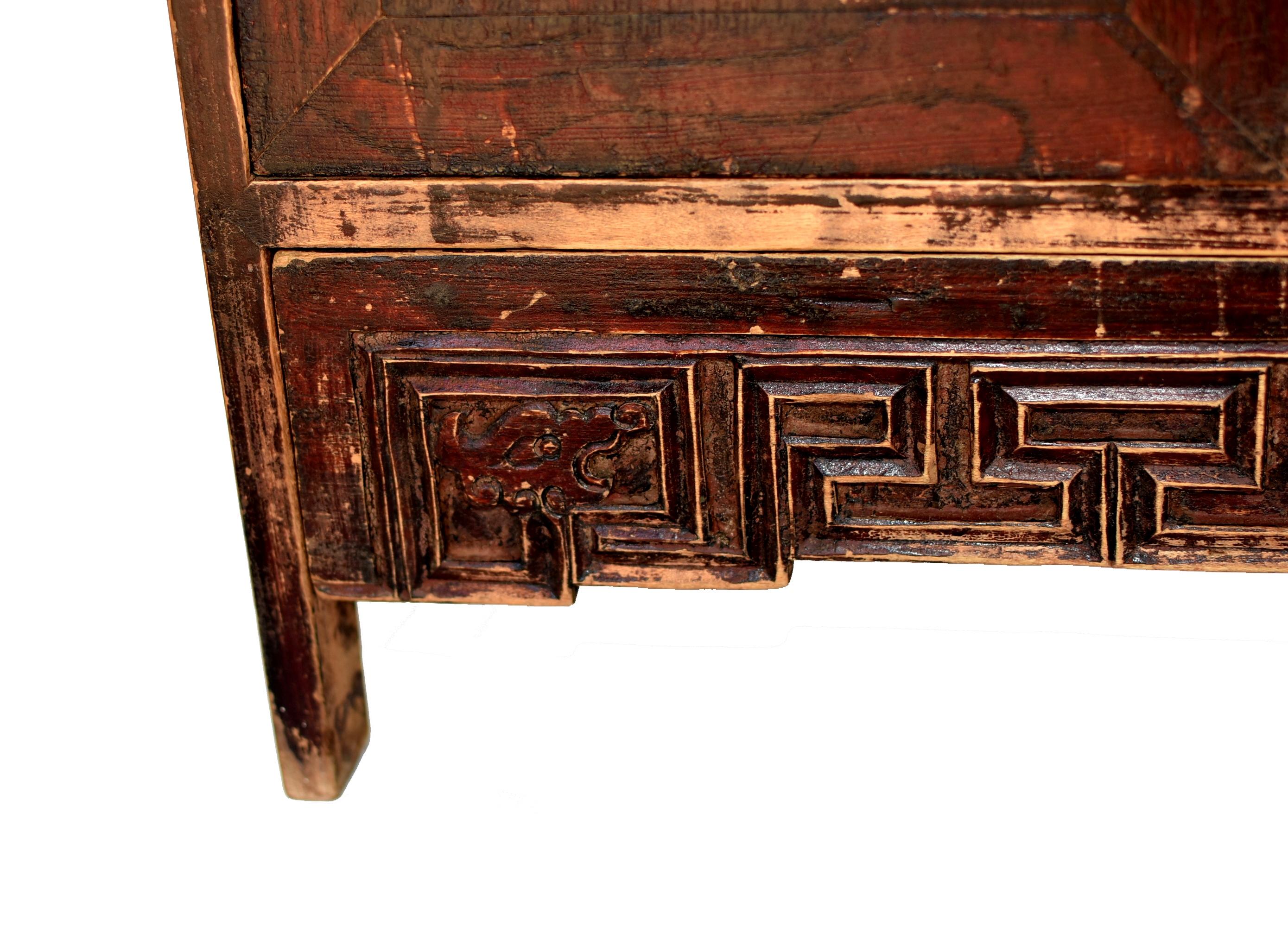 Small Chinese Chest, 19th Century Antique Miniature Cabinet 1
