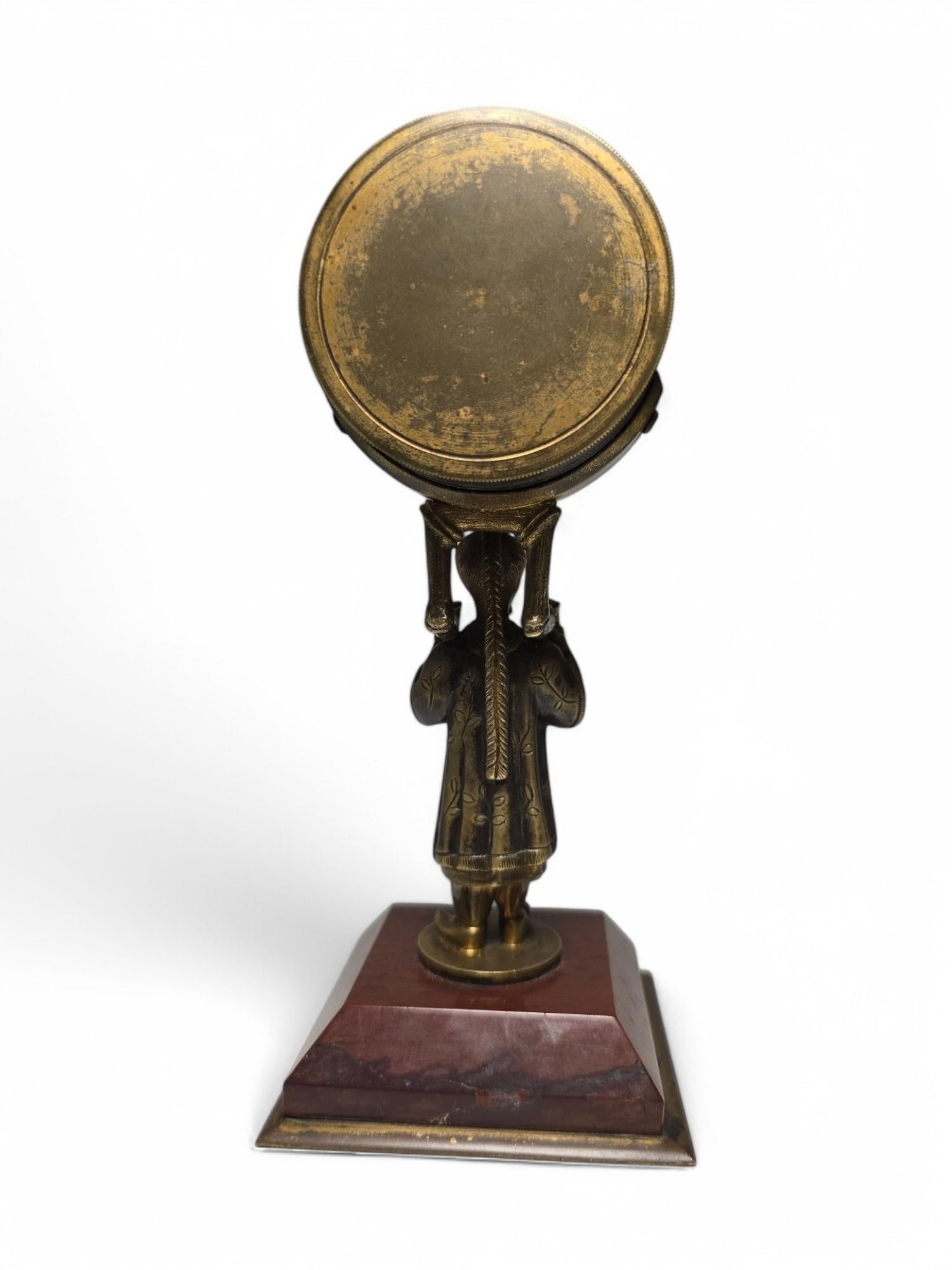 Small Chinese Clock from 1900 For Sale 6